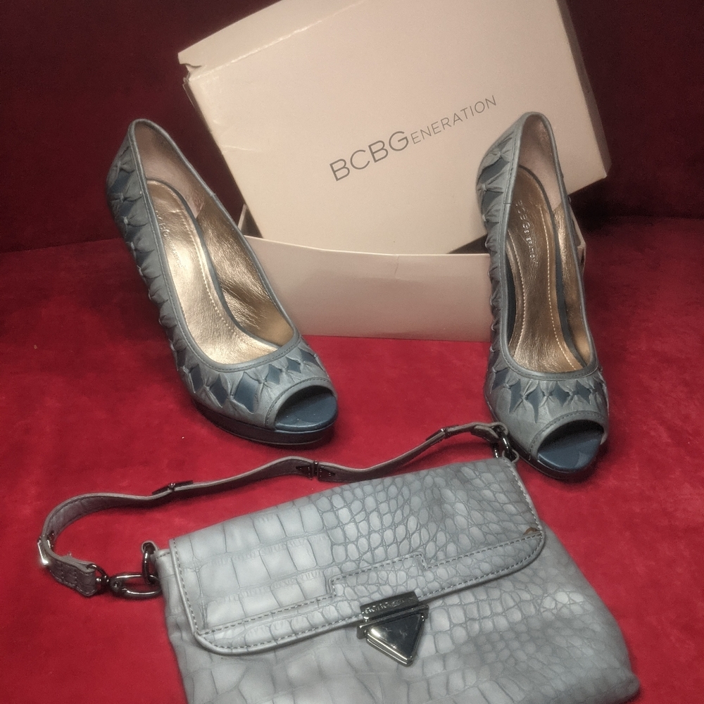BCBG Light blue Pump Bag Not Available
